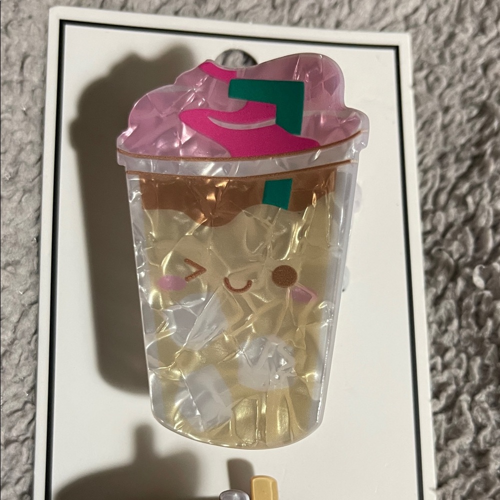 Colorful Drink Claw Clips Set NWT - Picture 2 of 6